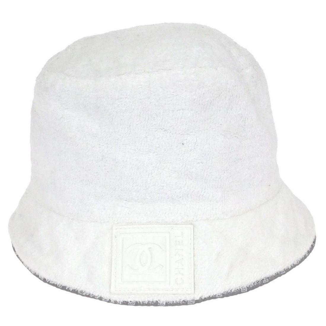 CHANEL Sport Line White Cotton Bucket Hat Women Size M (1 of 15)