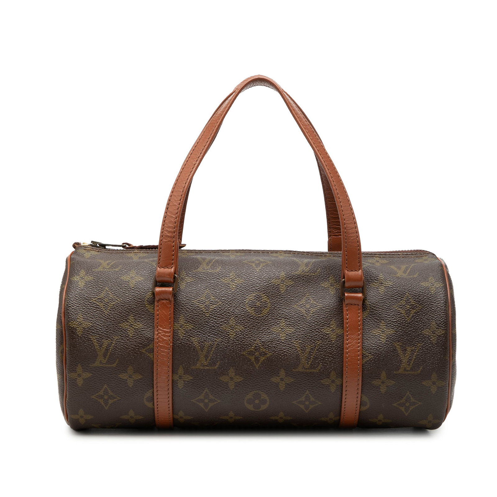 Louis Vuitton Papillon 30 Monogram Canvas Handbag: Louis Vuitton Papillon 30 Monogram Canvas Handbag Louis Vuitton Monogram Papillon 30 handbag crafted with a monogram canvas body, leather handles, and a top zip closure. Made in France. Condition B+ w