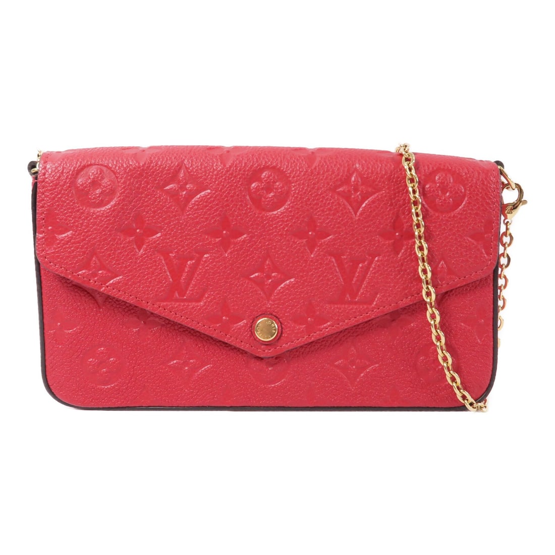 Louis Vuitton Pochette Felicie M63700 Red Monogram Empreinte Shoulder Bag (1 of 16)