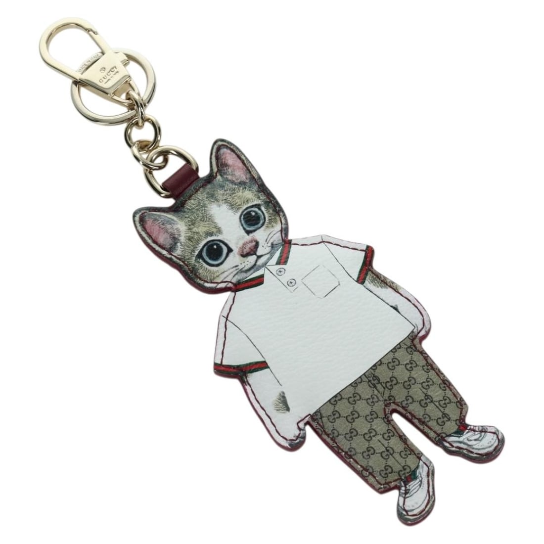 Gucci Boris Yuko Higuchi GG Supreme Beige PVC Charm: Gucci Boris Yuko Higuchi GG Supreme Beige PVC Charm Gucci GG Supreme Boris Yuko Higuchi charm in beige PVC leather and GG canvas. Made in Italy, this women's charm is presented in pristine condition w