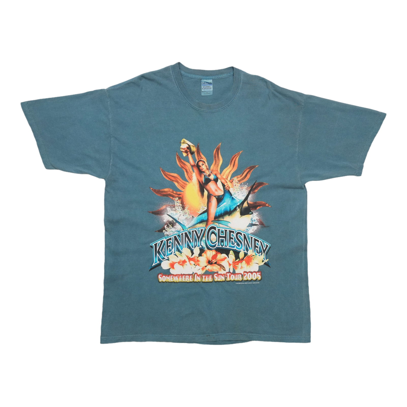 Blue 2005 Kenny Chesney Somewhere In The Sun Tour T Shirt XL (1 of 7)