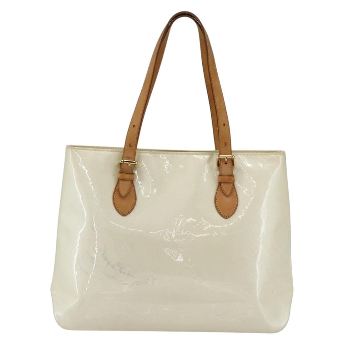 Louis Vuitton Brentwood Patent Leather Monogram Beige Tote 38x29x9cm (1 of 18)