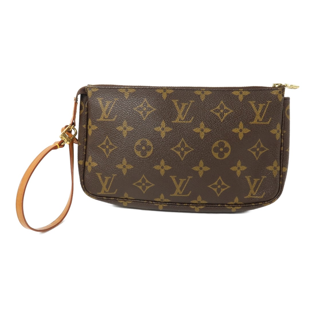 Louis Vuitton M51980 Pochette Accessoires Monogram Pouch Brown: Louis Vuitton M51980 Pochette Accessoires Monogram Pouch Brown Louis Vuitton Pochette Accessoires pouch bag in brown Monogram PVC coated canvas. This women's accessory pouch features a handled design 