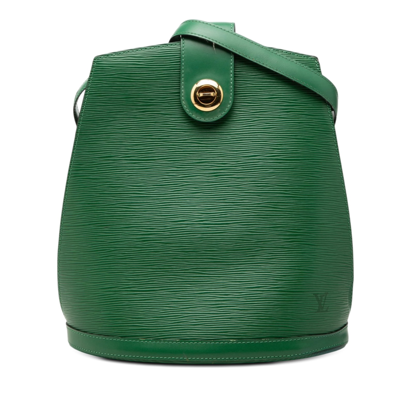 Louis Vuitton Epi Cluny Green Leather Shoulder Bag (1 of 9)