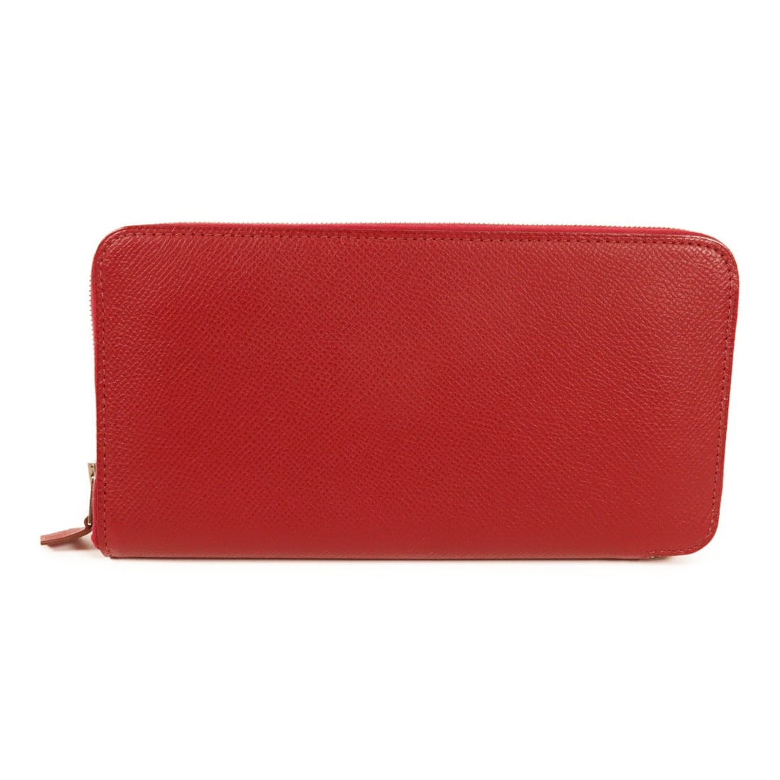 Hermes Azap Epsom Calfskin Long Wallet Rouge Grenade PHW: Hermes Azap Epsom Calfskin Long Wallet Rouge Grenade PHW Hermes Azap long wallet in Rouge Grenade Epsom calfskin with palladium-tone hardware. This women's zip-around wallet features a structured leat