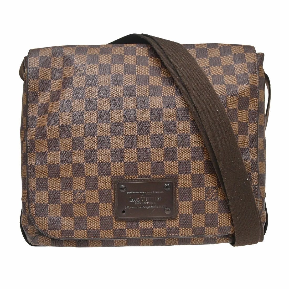 Louis Vuitton Brooklyn MM Damier Canvas Shoulder Bag N51211 (1 of 13)