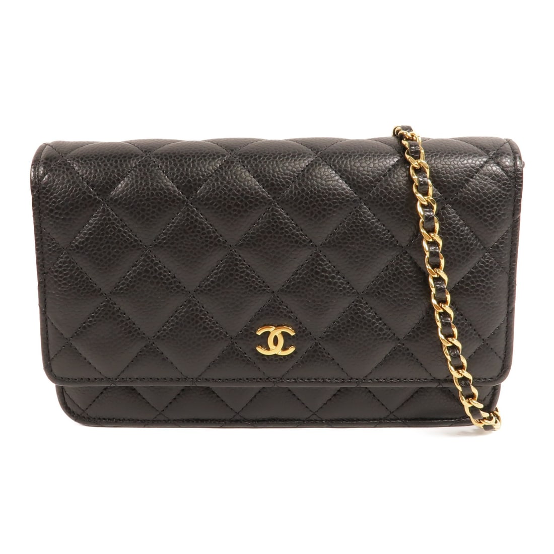 CHANEL WOC Wallet On Chain Black Calfskin Shoulder Bag (1 of 15)