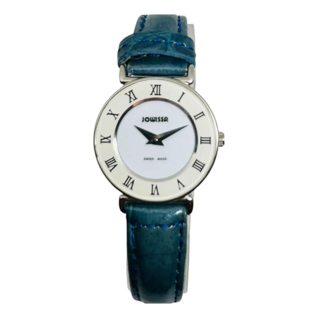 Jowissa Roma Colori womens quartz watch white dial blue leather strap (1 of 3)