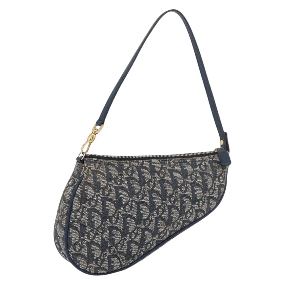 Christian Dior Trotter Canvas Pouch Navy Silver Spain (1 of 18)