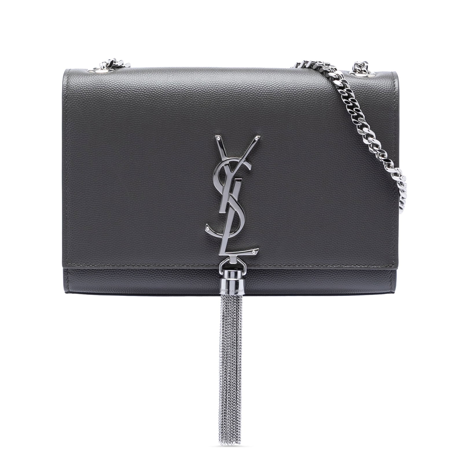 Black Leather Kate Monogram Crossbody with Tassel by Saint Laurent (1 of 7)