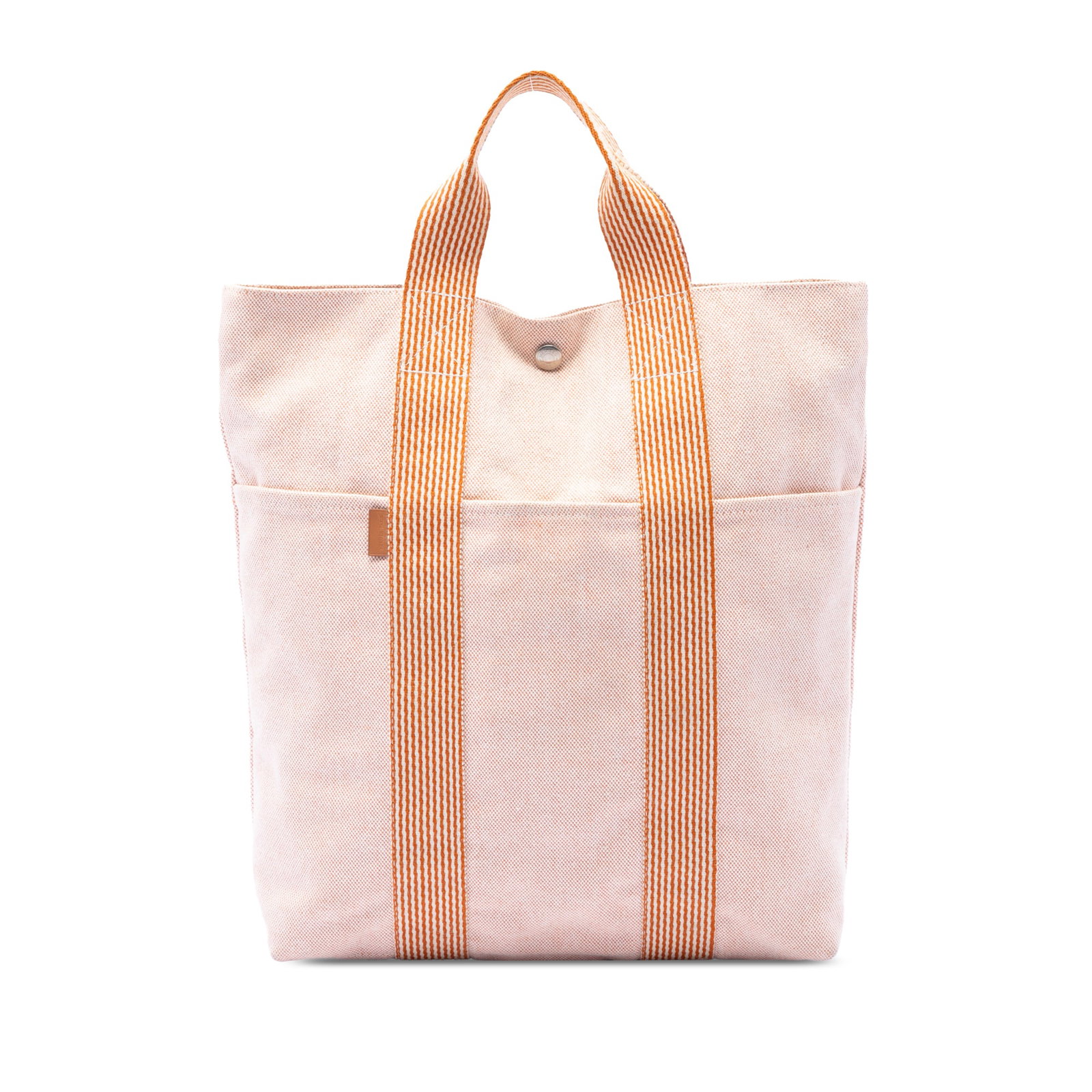 Hermes Toile Fourre Tout Cabas Canvas Tote Bag Beige (1 of 6)