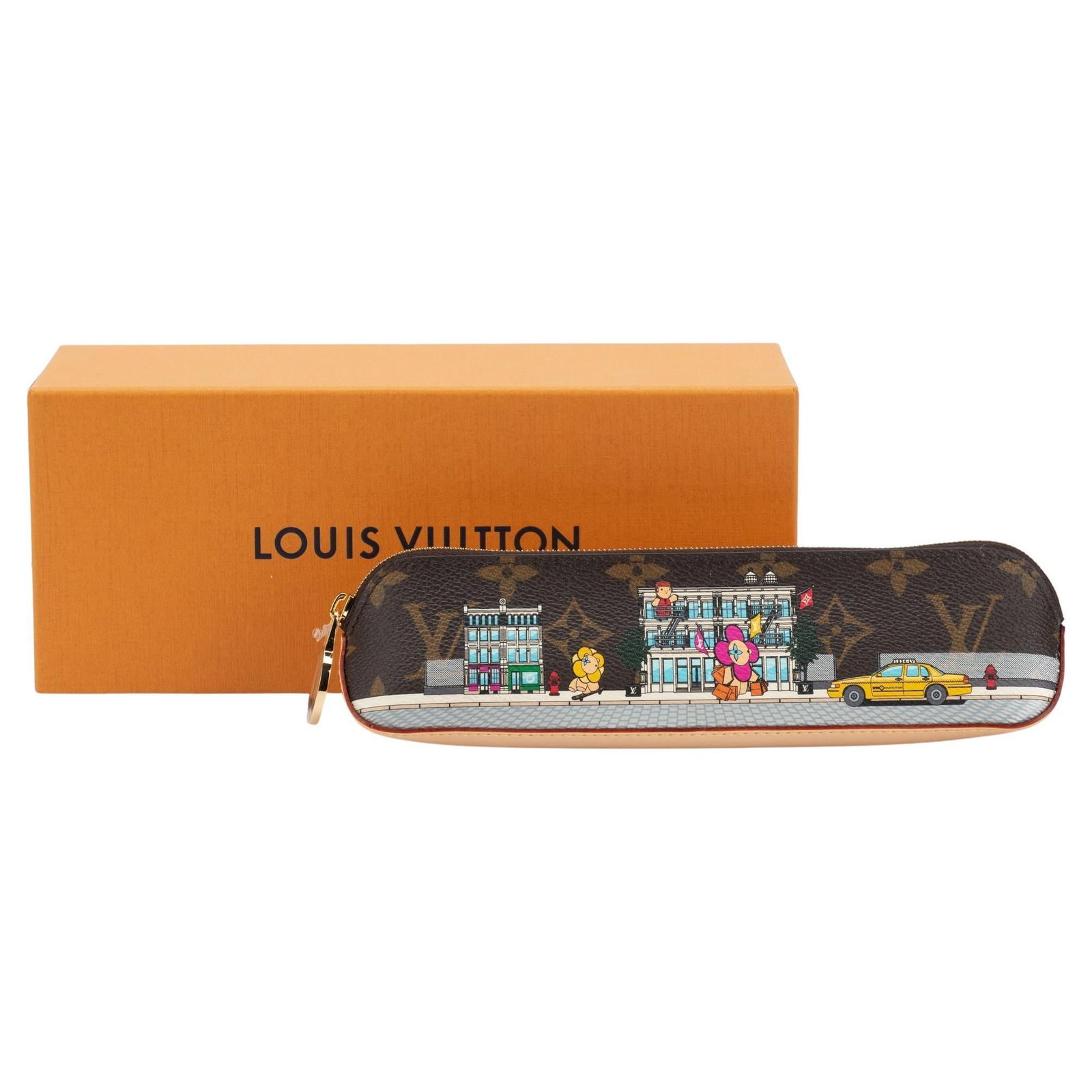 Louis Vuitton Vivienne Holidays 2022 Yellow Pencil Case NIB: Louis Vuitton Vivienne Holidays 2022 Yellow Pencil Case NIB Discover the exquisite Louis Vuitton Pencil Case from the Vivienne Holidays 2022 collection, showcasing a vibrant yellow hue. This collectib