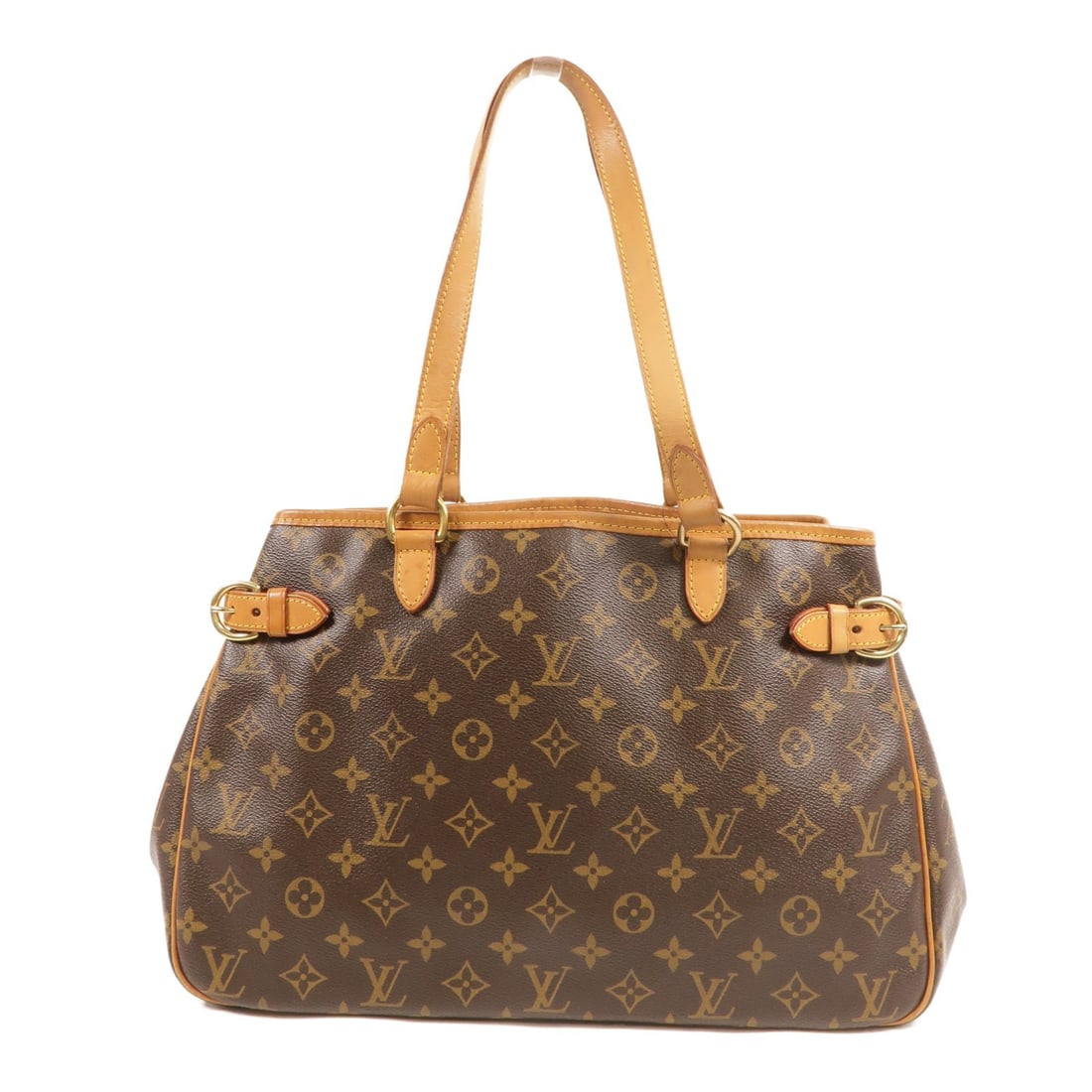Louis Vuitton Batignolles Horizontal Monogram Shoulder Bag M51154 Brown: Louis Vuitton Batignolles Horizontal Monogram Shoulder Bag M51154 Brown Louis Vuitton Batignolles Horizontal shoulder bag in brown Monogram PVC coated canvas. This women's shoulder bag features a stru
