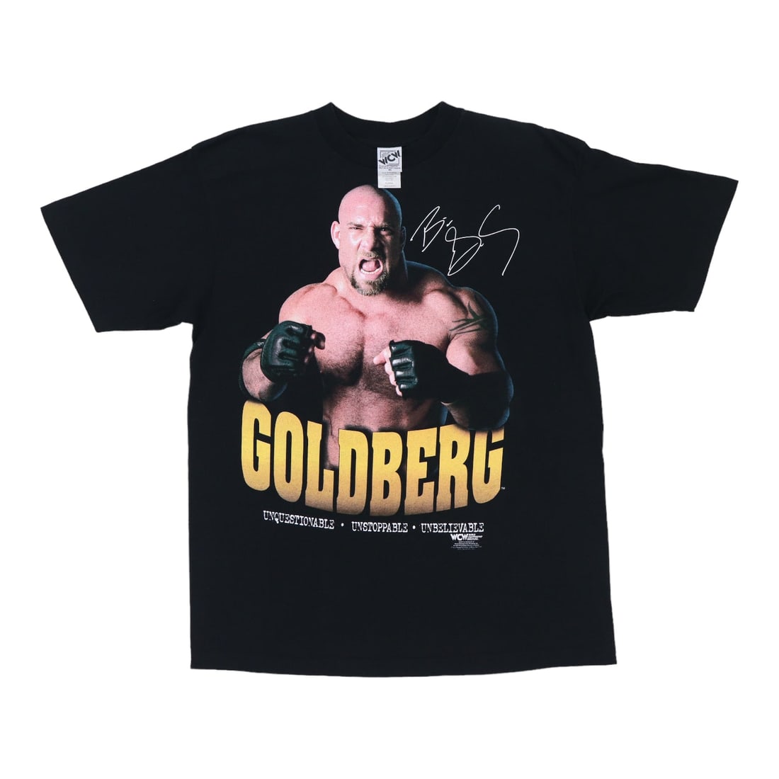 Vintage 1998 Goldberg WCW T Shirt Black XL Cotton (1 of 5)