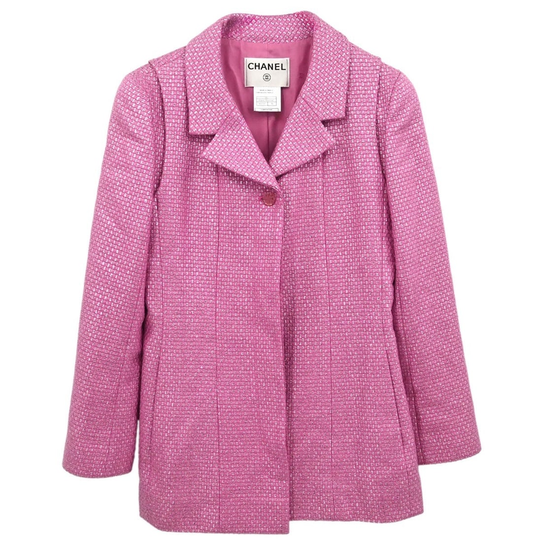 CHANEL Pink Mid Length Jacket Size 36 France (1 of 15)