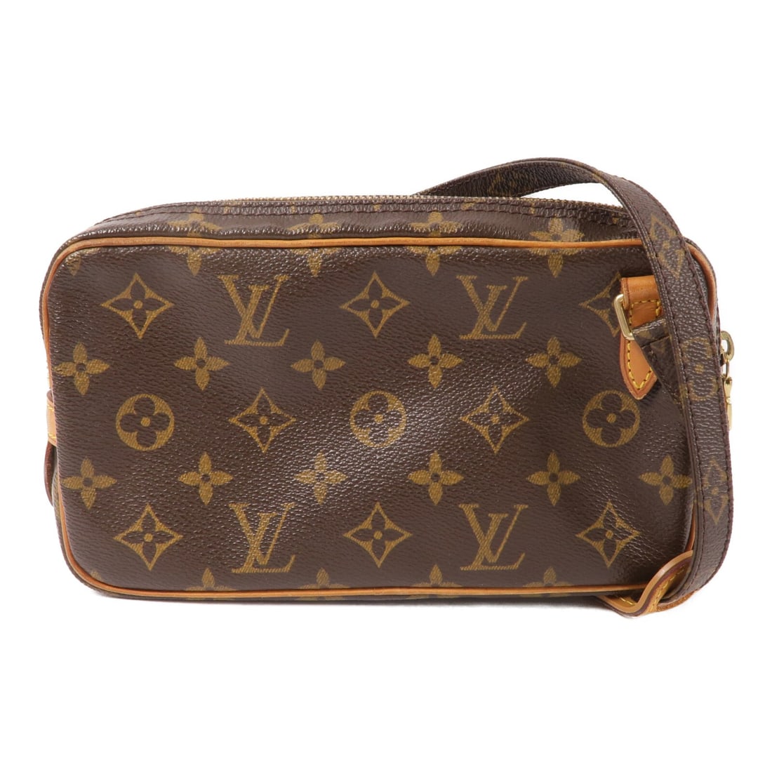Louis Vuitton Marly Bandouliere Monogram Shoulder Bag M51828 Brown: Louis Vuitton Marly Bandouliere Monogram Shoulder Bag M51828 Brown Louis Vuitton Marly Bandouliere shoulder bag, model M51828, in brown Monogram and PVC coated canvas. This women's regular-size bag is