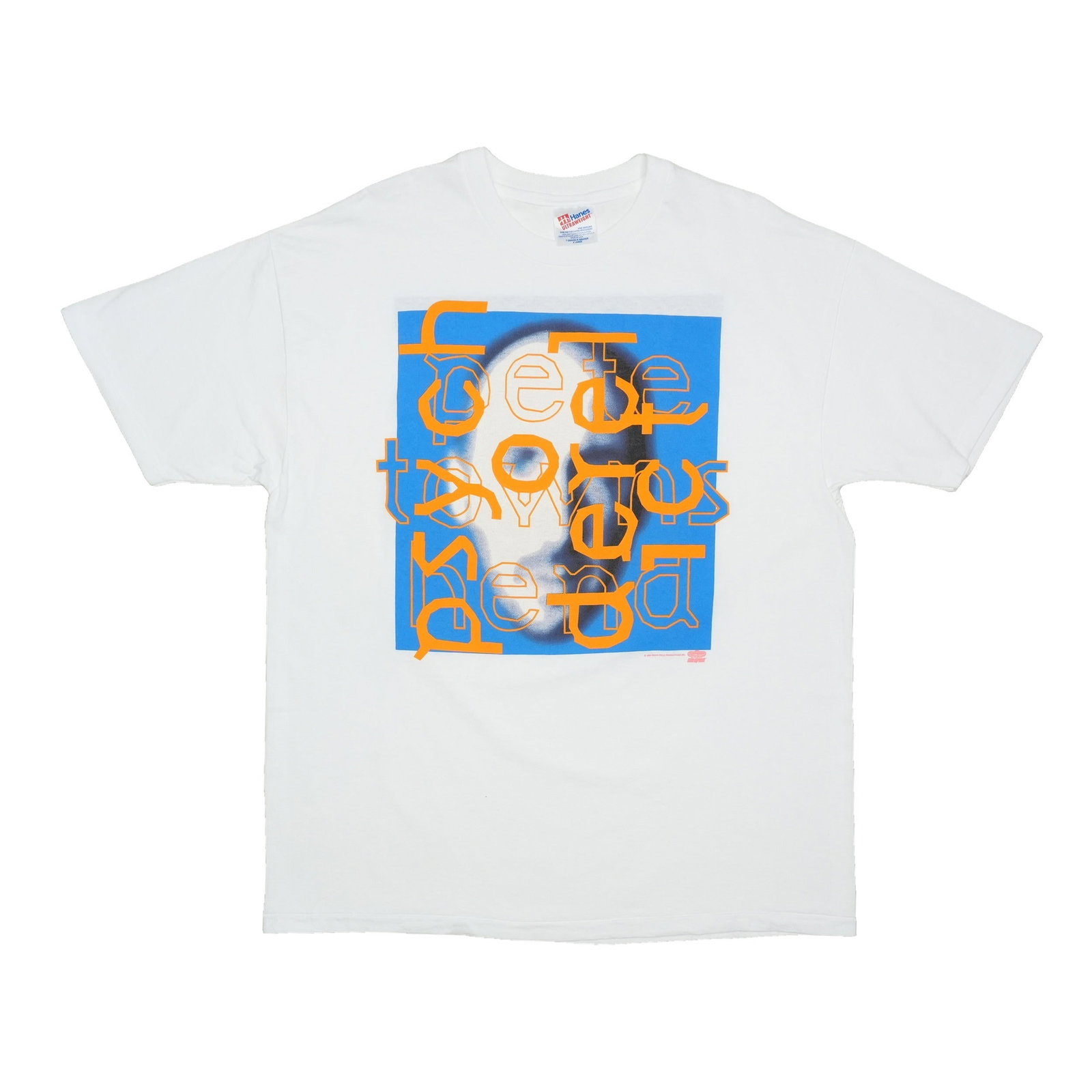 Vintage 1993 Pete Townshend Psychoderelict Concert T Shirt XL: Vintage 1993 Pete Townshend Psychoderelict Concert T Shirt XL Authentic vintage 1993 Pete Townshend Psychoderelict Tour T-shirt in white. This original period shirt is not a modern reproduction and is