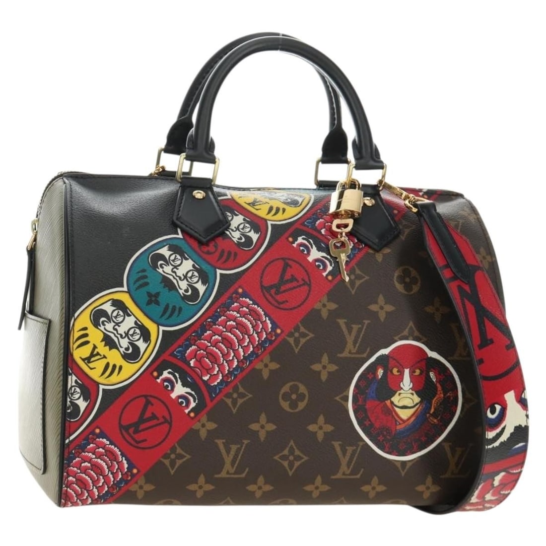 Louis Vuitton M43505 Kabuki Speedy 30 Monogram Canvas Hand Bag: Louis Vuitton M43505 Kabuki Speedy 30 Monogram Canvas Hand Bag Louis Vuitton Monogram Kabuki Speedy 30 handbag in monogram canvas. This women's handbag is made in France and includes a dust bag, padlo