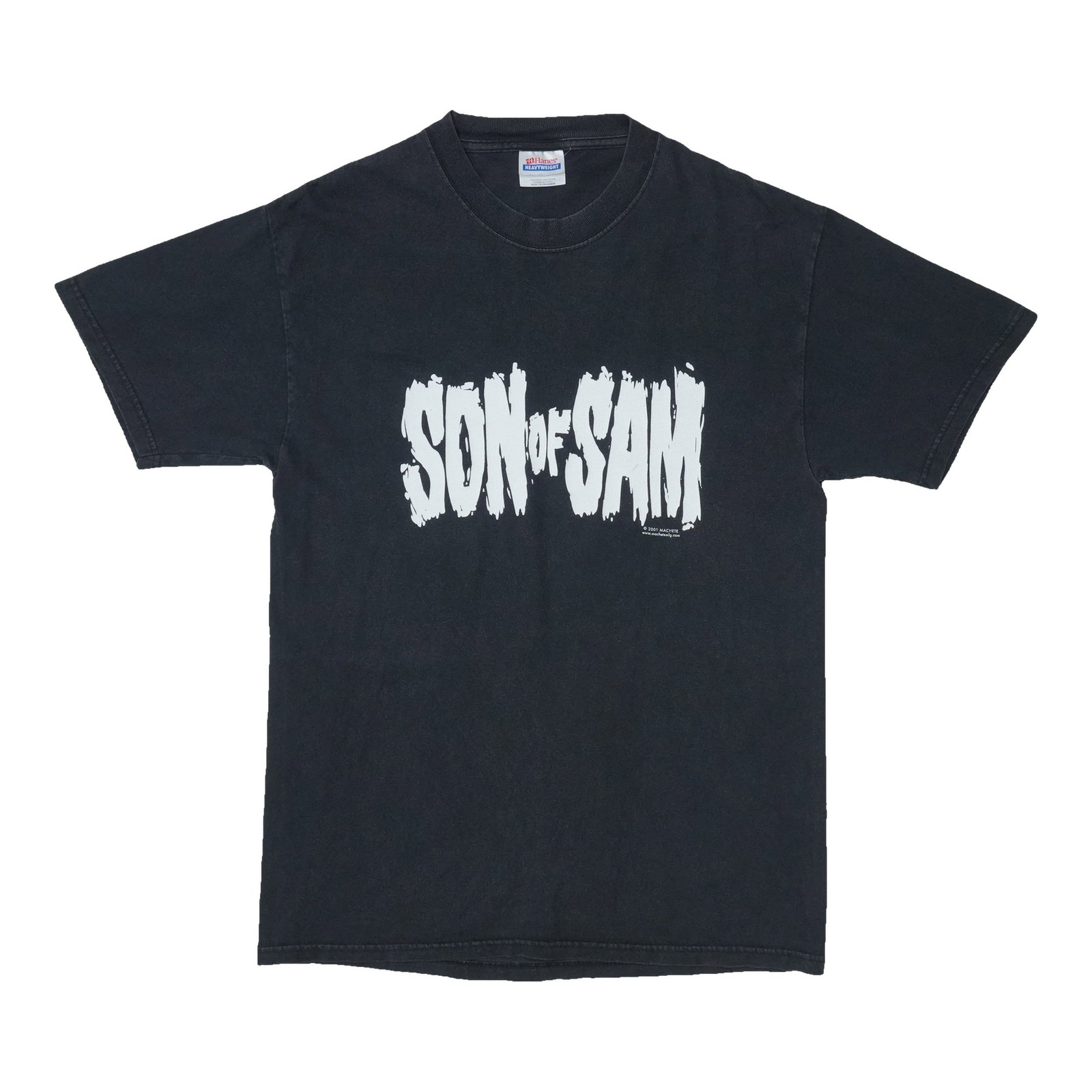 Vintage 2001 Son Of Sam Black Cotton T Shirt Medium: Vintage 2001 Son Of Sam Black Cotton T Shirt Medium Original vintage 2001 Son Of Sam shirt in black. This true vintage tee from the 2000s is not a modern reproduction and is described as being in exce