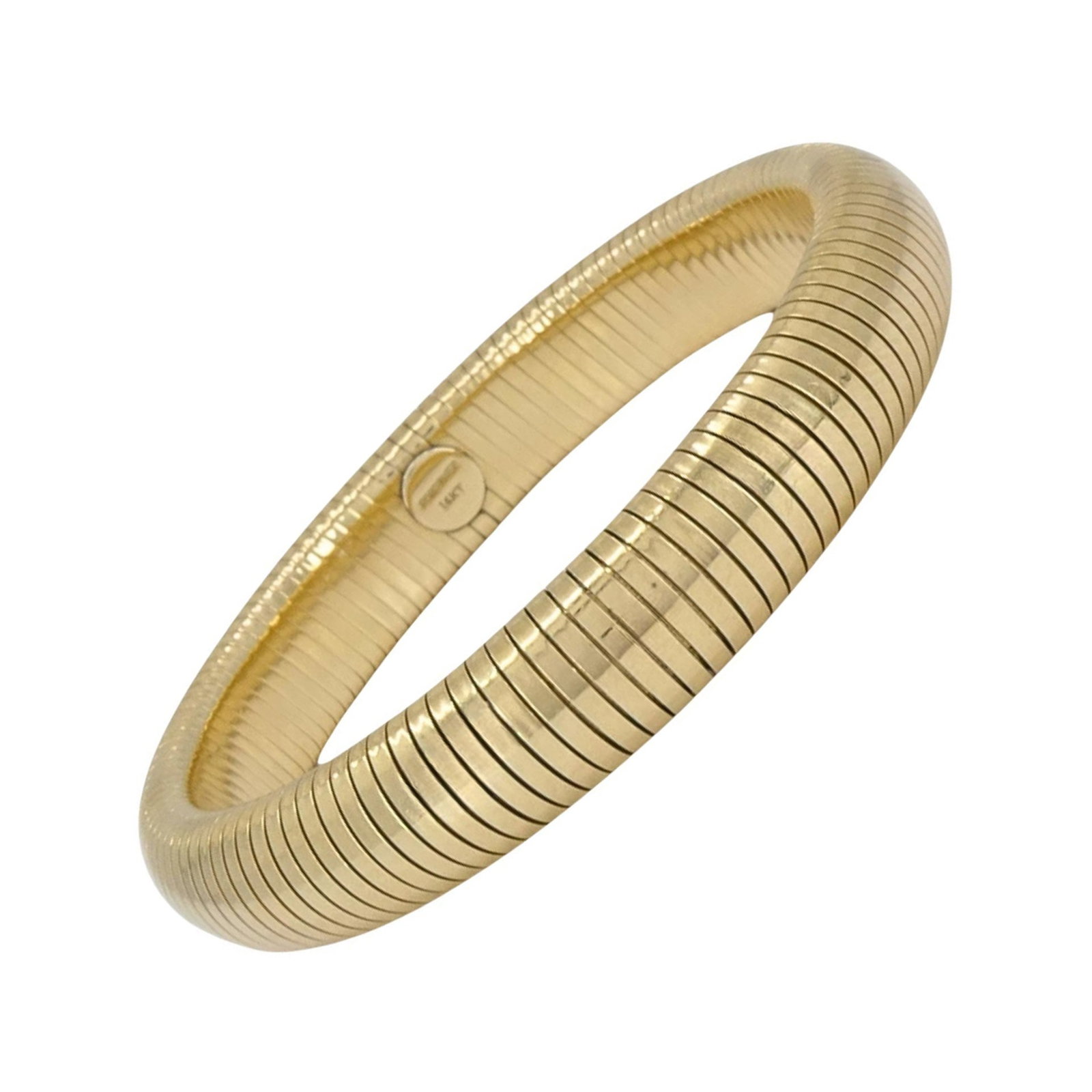 Forstner 14k Yellow Gold Tubogas Coil Bracelet 6.5 in (1 of 8)