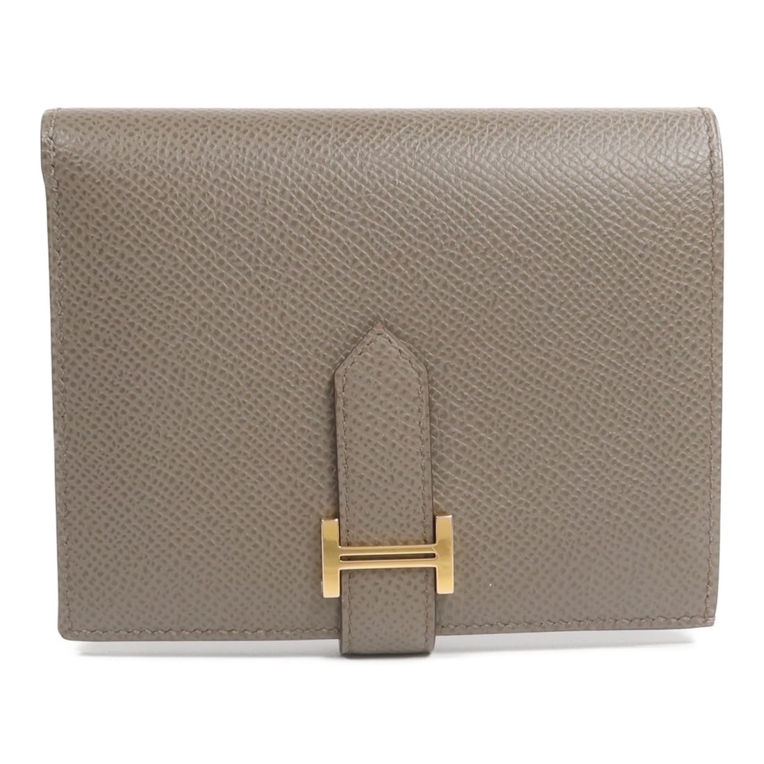 Hermes Bearn Compact Bifold Wallet Epsom Calfskin Etain (1 of 16)