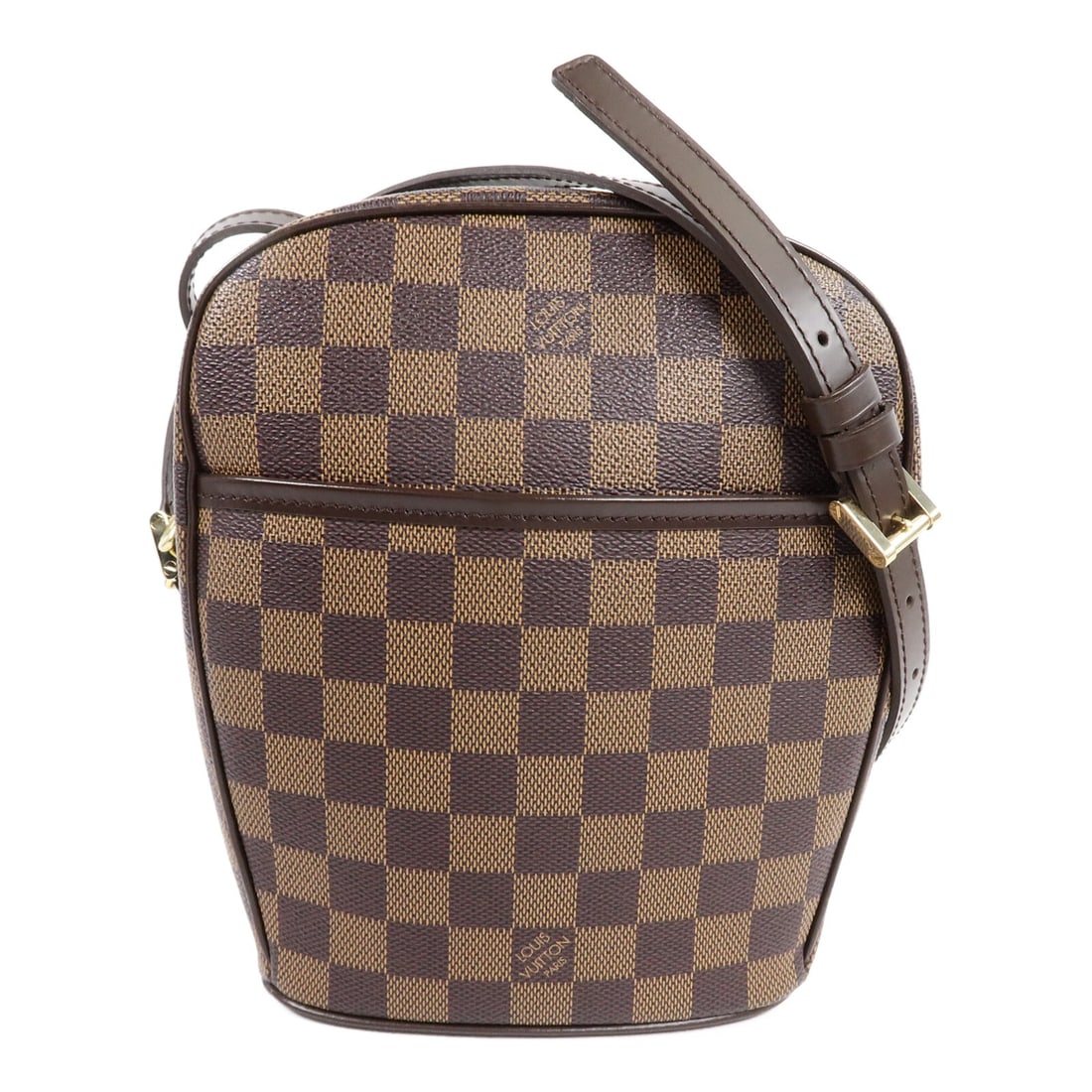 Louis Vuitton Ipanema PM Damier Brown Crossbody Bag N51294: Louis Vuitton Ipanema PM Damier Brown Crossbody Bag N51294 Louis Vuitton Ipanema PM crossbody shoulder bag in brown Damier PVC coated canvas. This women's bag features an adjustable shoulder strap, an