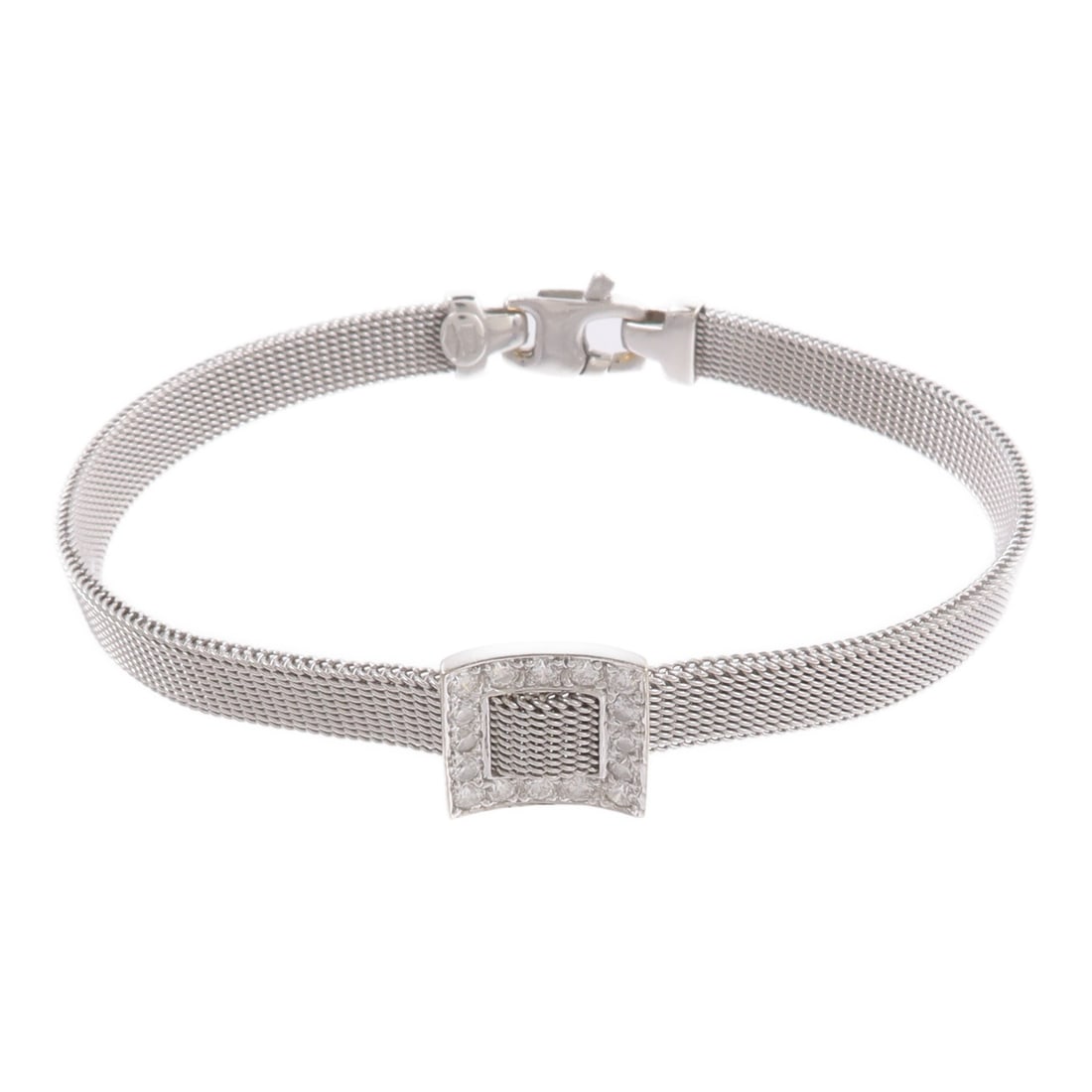 18K White Gold Diamond Bracelet 0.36ct 10.5g: 18K White Gold Diamond Bracelet 0.36ct 10.5g Diamond bracelet crafted in 18K white gold with a clear diamond accent. This women's bracelet has a regular fit and is presented in very good condition. Ac