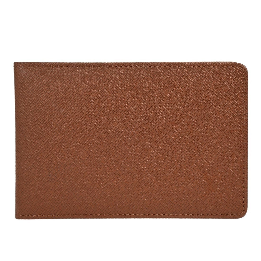 Louis Vuitton Taiga Leather Folding Card Case Brown France (1 of 7)