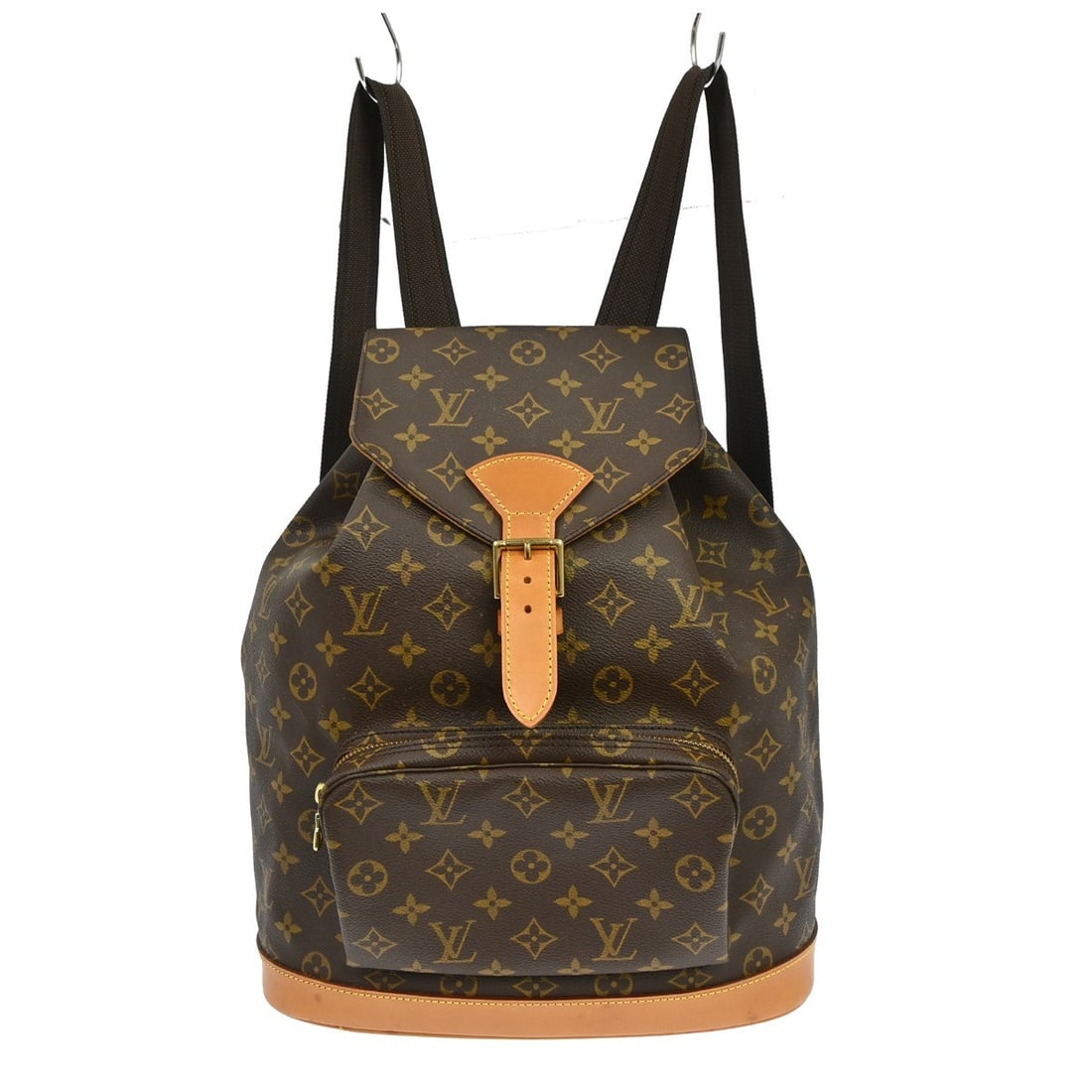 Louis Vuitton Vintage Montsouris Unisex Brown Canvas Backpack: Louis Vuitton Vintage Montsouris Unisex Brown Canvas Backpack Vintage Louis Vuitton Montsouris backpack in brown monogram canvas. This unisex piece is made in France and remains in good condition with