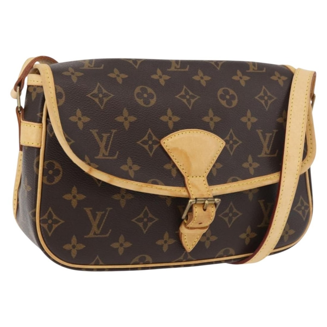 Louis Vuitton M42250 Sologne Monogram Canvas Shoulder Bag: Louis Vuitton M42250 Sologne Monogram Canvas Shoulder Bag Louis Vuitton Sologne shoulder bag in Monogram canvas, made in France. This women's bag is offered as the item only; item box and dust bag are