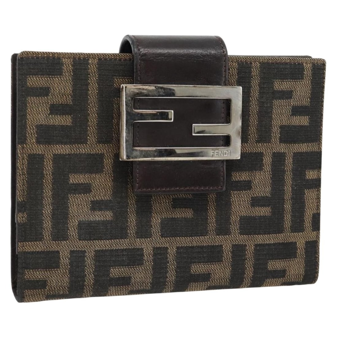 FENDI Zucca Canvas Day Planner Cover with Address Book Brown Black (1 of 18)