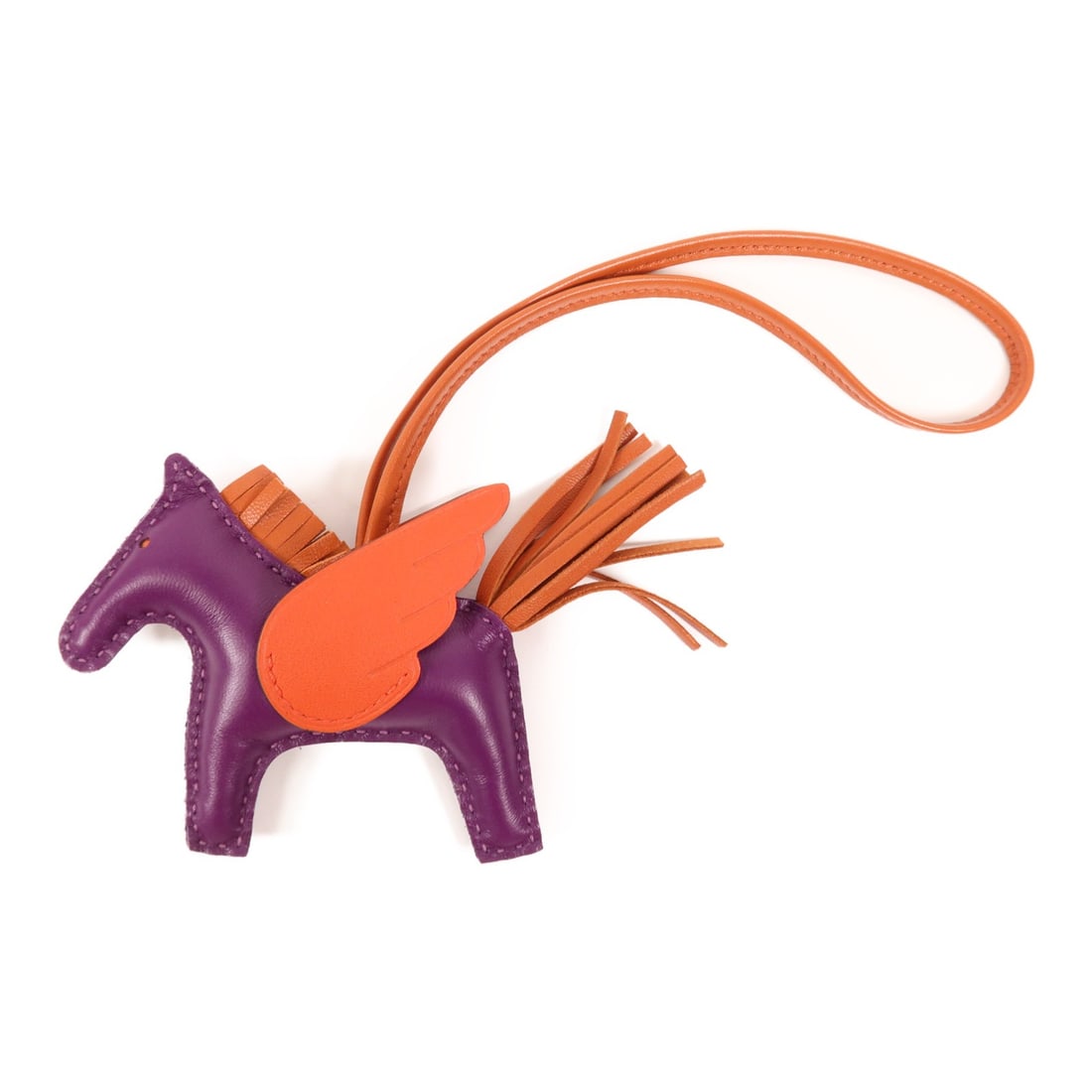 Hermes Rodeo Pegase PM bag charm brown orange purple (1 of 10)