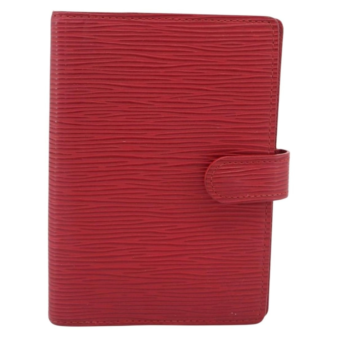 Louis Vuitton Agenda Cover Red Leather Planner Case: Louis Vuitton Agenda Cover Red Leather Planner Case Louis Vuitton Agenda Cover in red leather with a unisex design. Made in Spain, this organizer cover is in good condition with light overall wear and