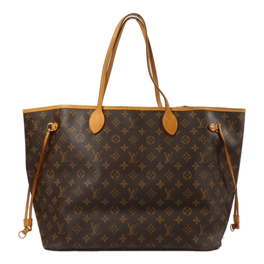 Louis Vuitton Neverfull GM Monogram Tote M40157 Brown: Louis Vuitton Neverfull GM Monogram Tote M40157 Brown Louis Vuitton Neverfull GM tote bag in brown Monogram PVC coated canvas. This women's shoulder tote features a spacious open-top design with one i