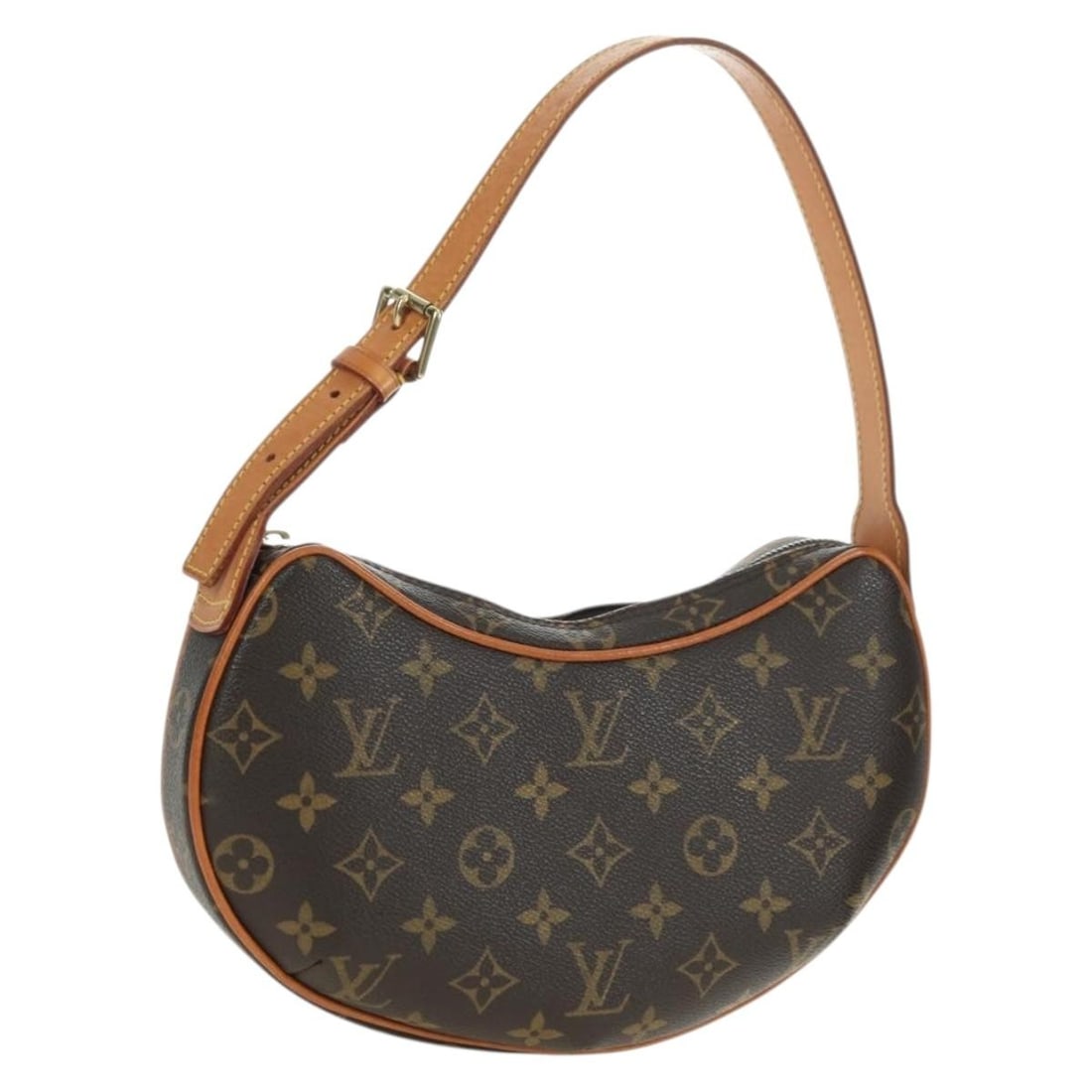 Louis Vuitton M51510 Pochette Croissant Monogram Canvas Shoulder Bag: Louis Vuitton M51510 Pochette Croissant Monogram Canvas Shoulder Bag Louis Vuitton Monogram Pochette Croissant shoulder bag in Monogram Canvas, made in France. This women's shoulder bag features the M