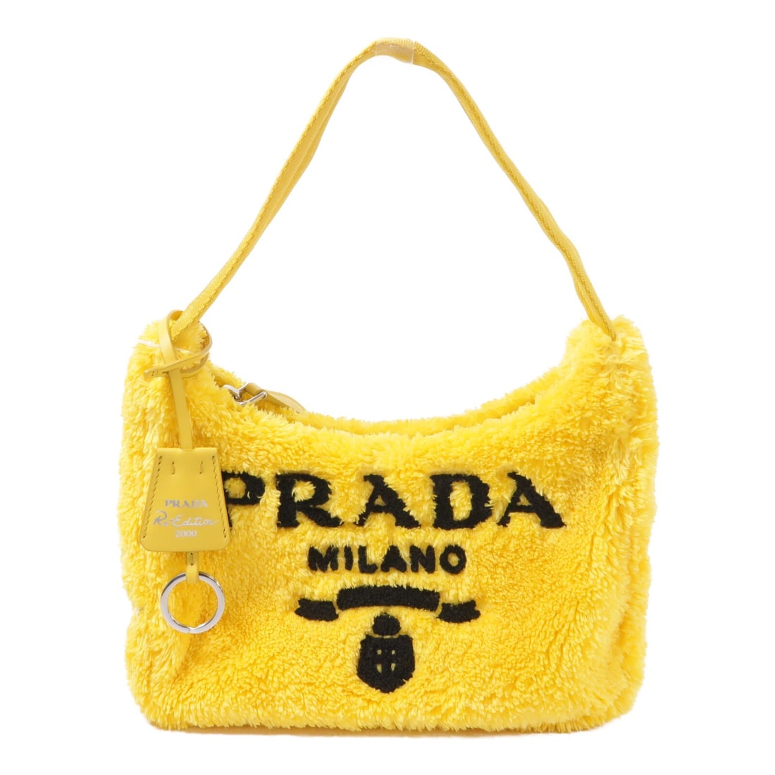 Prada Re-Edition 2000 Mini Shoulder Bag 1NE515 Yellow Terry Cloth (1 of 17)