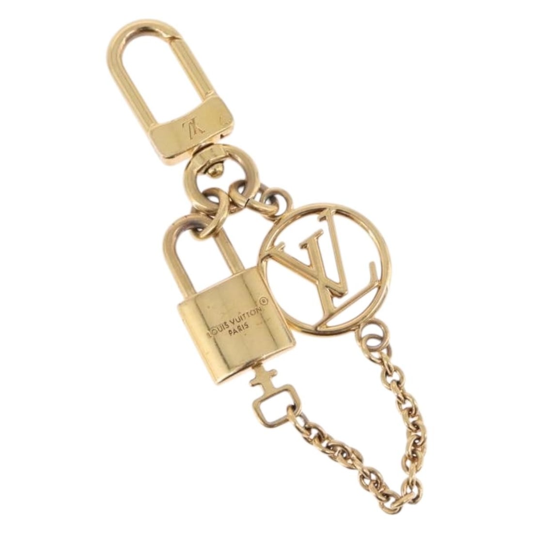 Louis Vuitton M01555 LV Padlock Micro Charm Gold Tone Metal (1 of 8)
