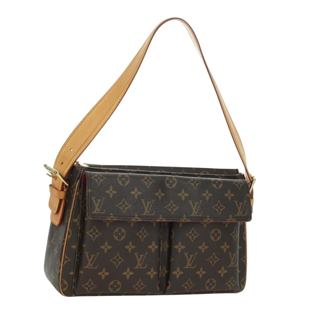 Louis Vuitton M51163 Viva Cite GM Monogram Canvas Shoulder Bag: Louis Vuitton M51163 Viva Cite GM Monogram Canvas Shoulder Bag This Louis Vuitton Viva Cite GM shoulder bag is crafted from Monogram Canvas and made in France. It features the classic Monogram colorwa