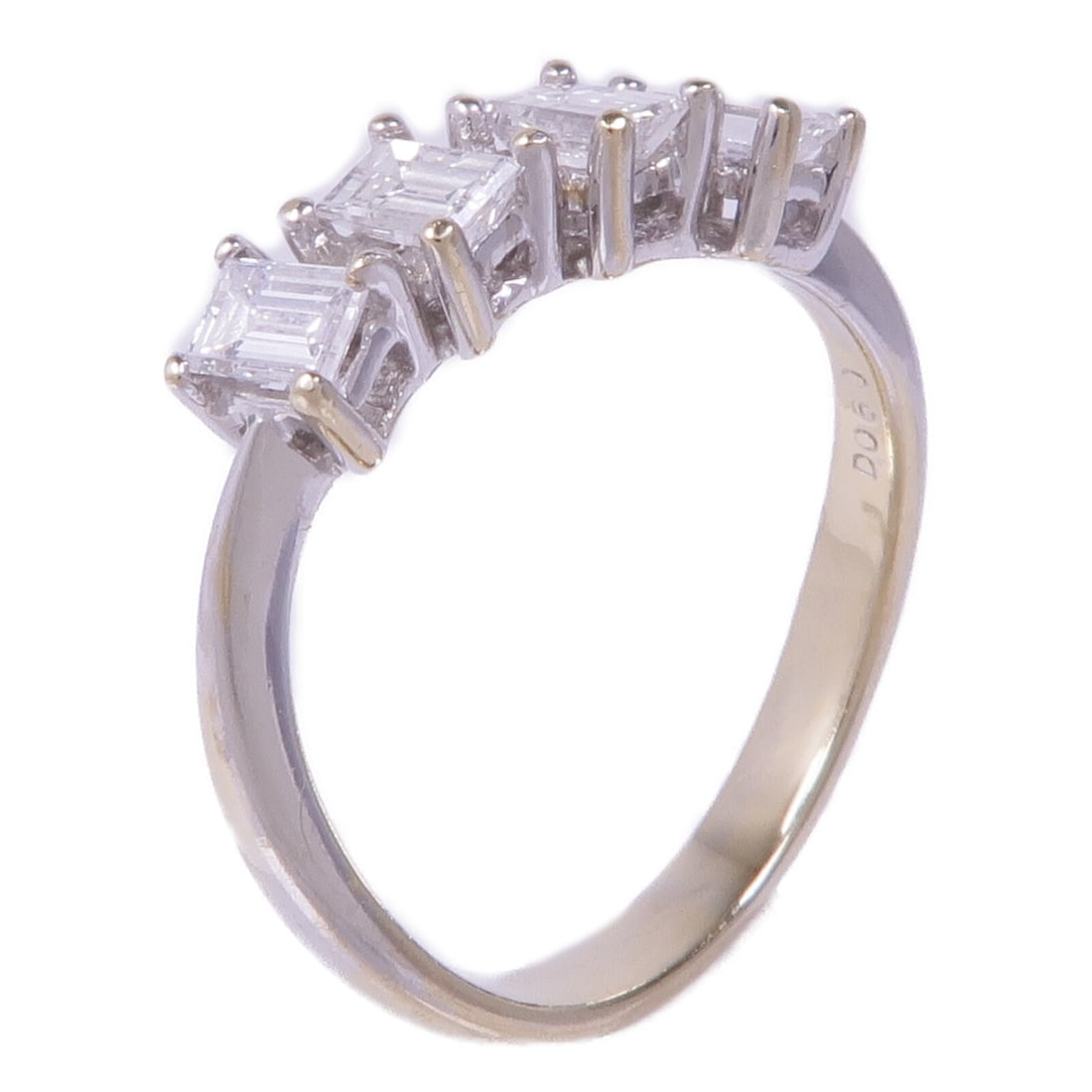 18K White Gold Diamond Ring Size 5 for Women (1 of 10)
