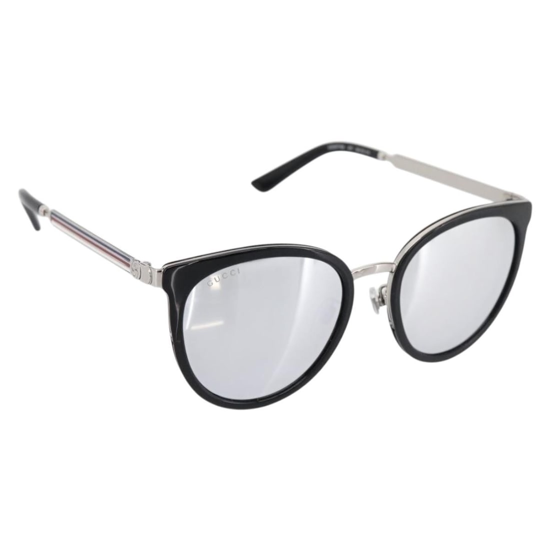 GUCCI GG0077SK Metal Sunglasses Black Silver with Case (1 of 13)