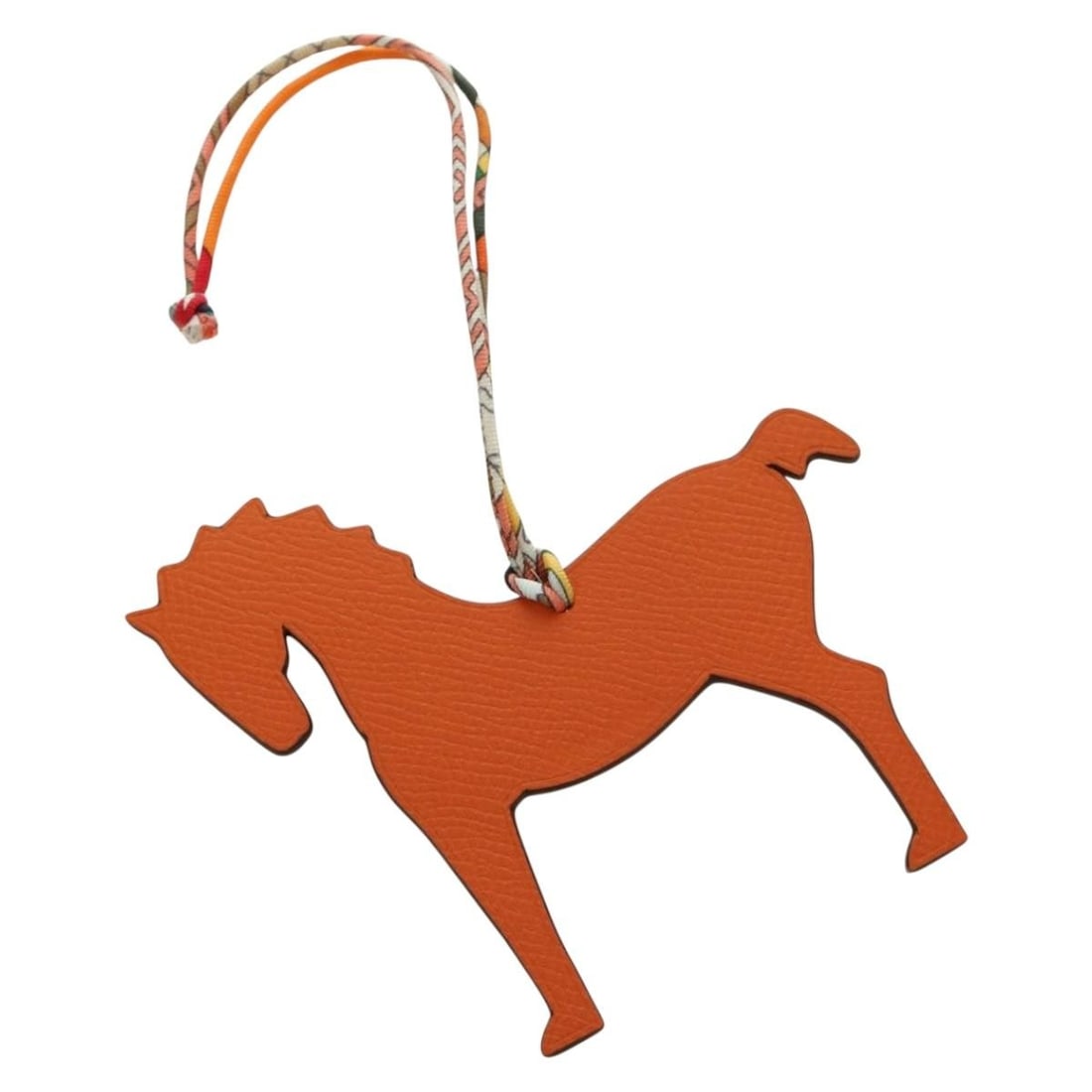 Leather Horse Bag Charm Hermes Petit H Orange France: Leather Horse Bag Charm Hermes Petit H Orange France Hermes Petit H horse bag charm in orange leather, made in France. This women's accessory comes with its item box and is described as being in prist