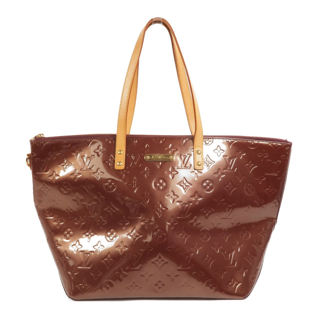 Louis Vuitton Bellevue GM M93589 Monogram Vernis Red Handbag: Louis Vuitton Bellevue GM M93589 Monogram Vernis Red Handbag A Louis Vuitton Bellevue GM handbag in Monogram Vernis Red, model M93589. It is finished in Vernis x patent leather and presented in Amarra