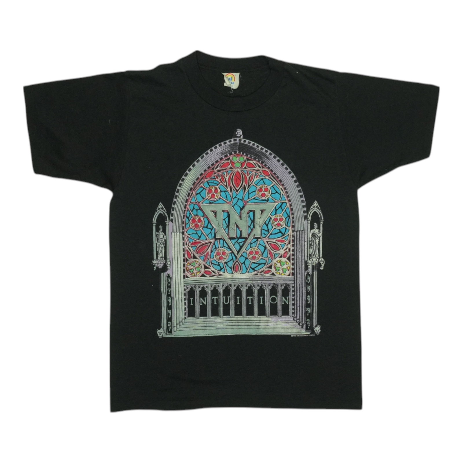 Vintage 1989 TNT T Shirt Black Medium Front Back Graphics (1 of 5)