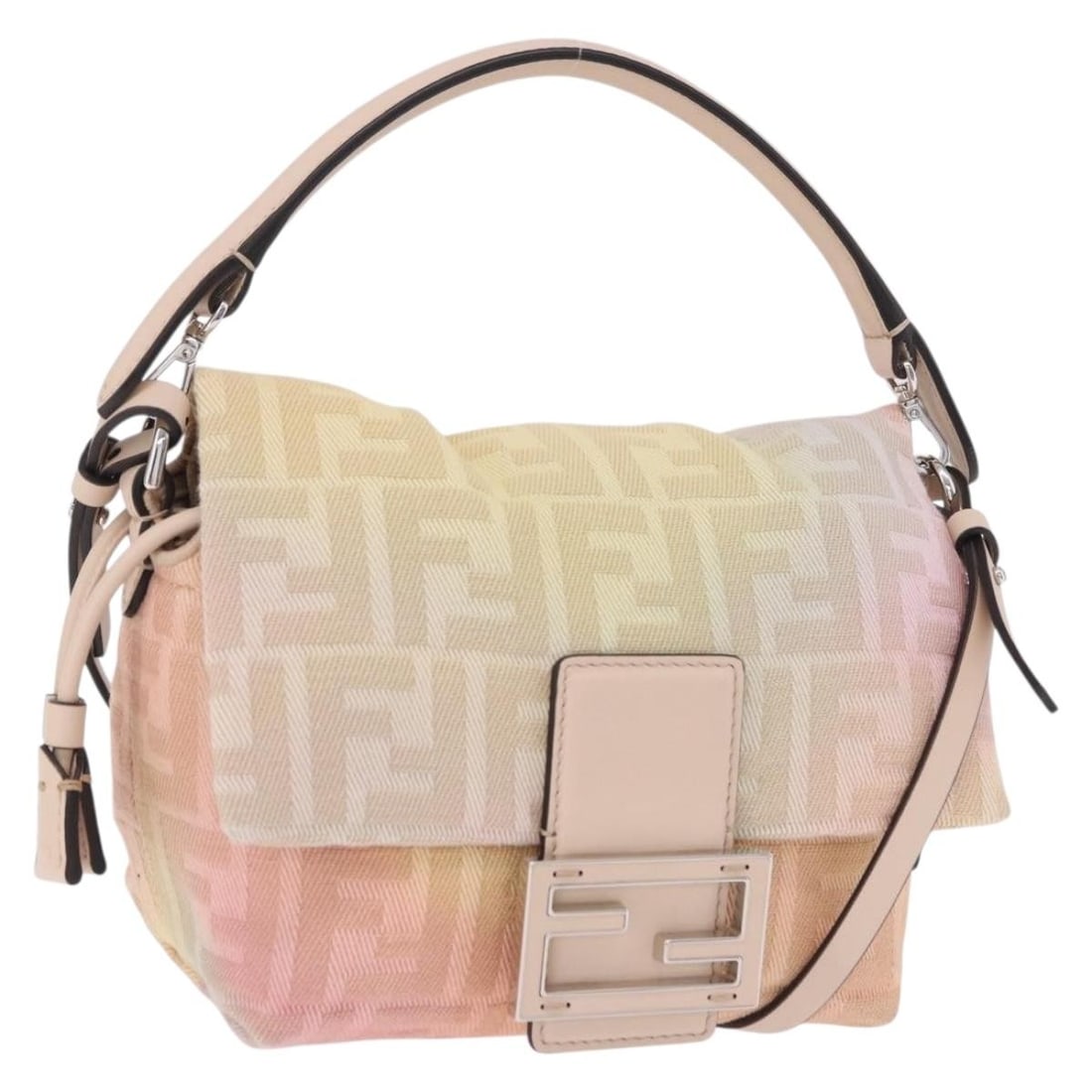 FENDI 8BS105 Mamma Baguette Shoulder Bag in Multicolor Zucca Canvas (1 of 18)