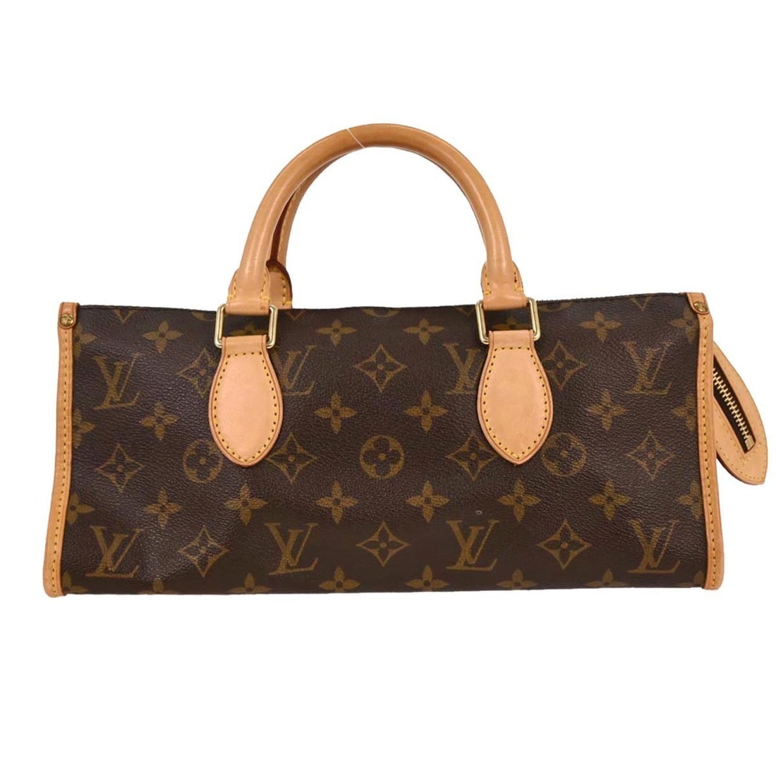 Louis Vuitton Popincourt Monogram Top Handle Bag M40009: Louis Vuitton Popincourt Monogram Top Handle Bag M40009 Vintage Louis Vuitton Popincourt handbag in brown Monogram canvas with leather trim and double handles. This top handle bag features a zip closu