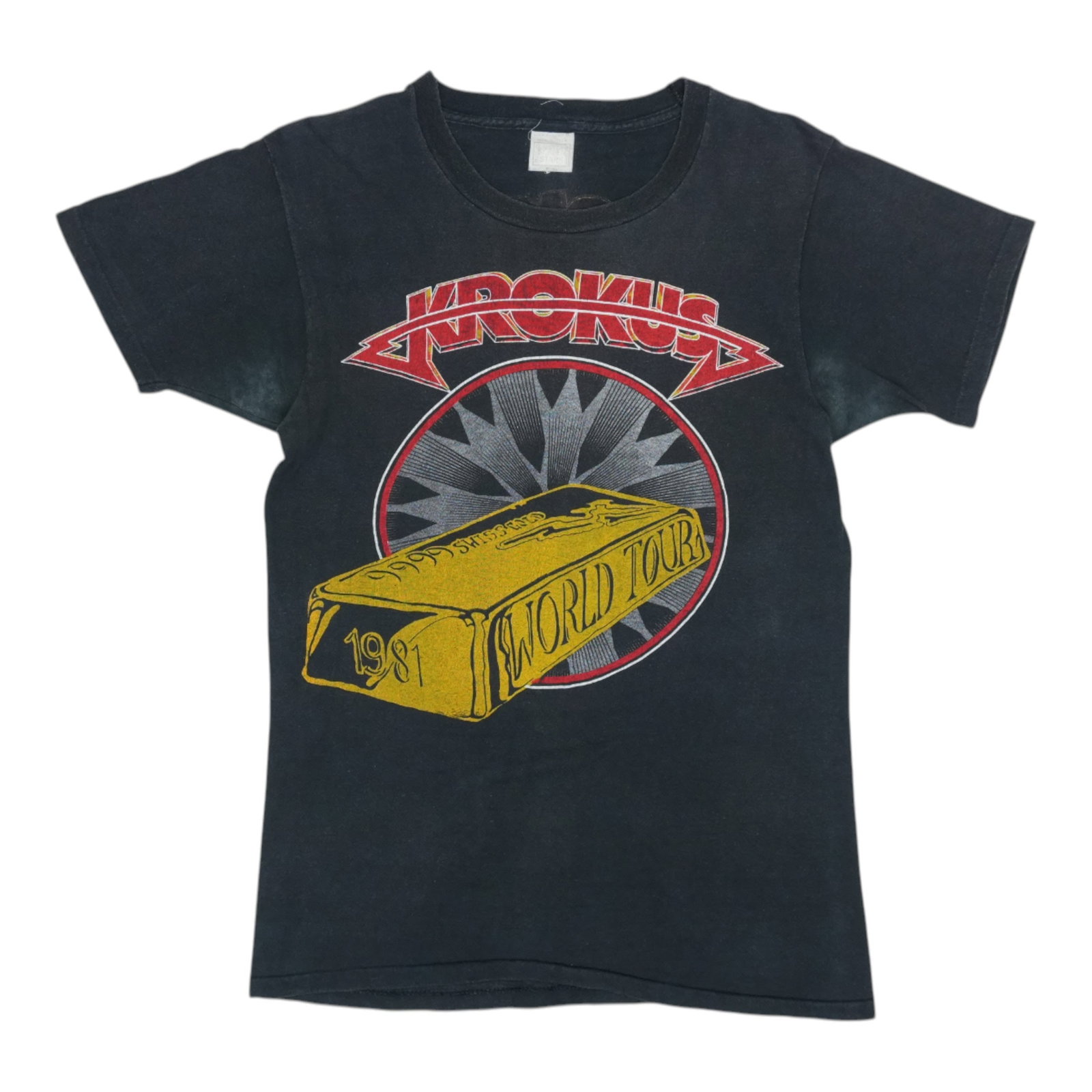 Vintage Krokus 1981 World Tour Concert Shirt Medium Black (1 of 6)