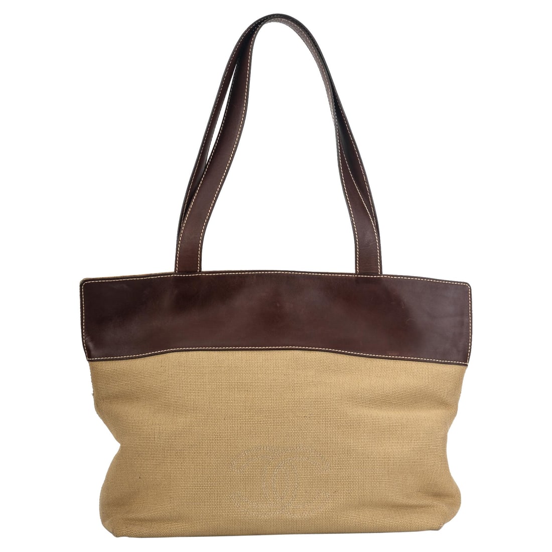 Chanel Vintage Brown Raffia Tote with Hologram (1 of 11)