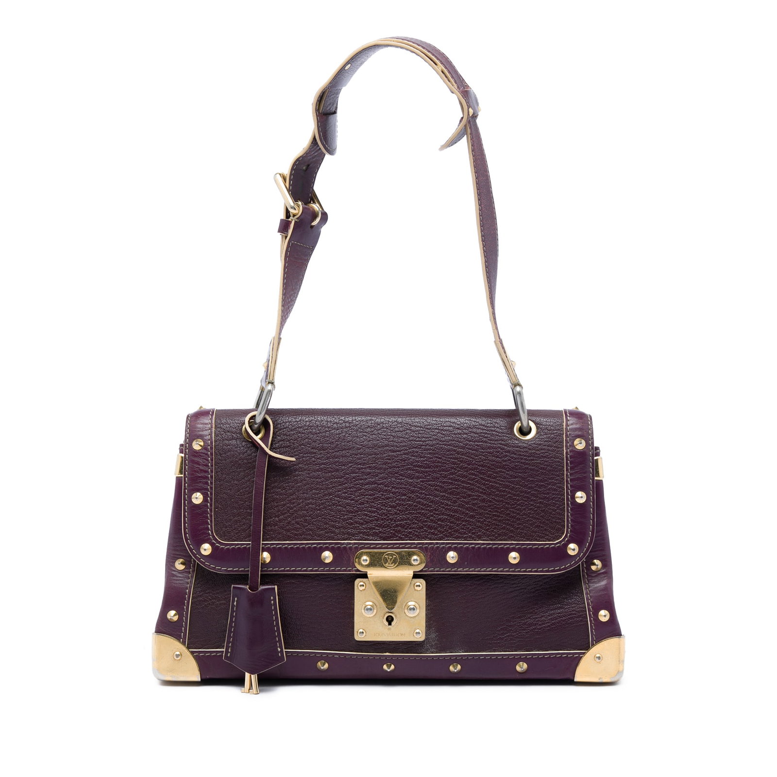 Louis Vuitton Suhali Le Talentueux Purple Leather Shoulder Bag: Louis Vuitton Suhali Le Talentueux Purple Leather Shoulder Bag Louis Vuitton Suhali Le Talentueux shoulder bag crafted in purple leather with an adjustable flat leather strap, front flap with S-lock c
