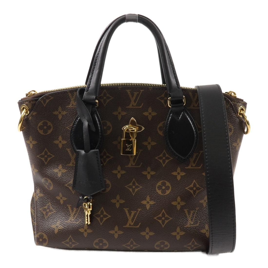 Louis Vuitton M44351 Flower Zip Tote Monogram 2way Shoulder Handbag: Louis Vuitton M44351 Flower Zip Tote Monogram 2way Shoulder Handbag Louis Vuitton Flower Zip Tote handbag in brown Monogram PVC coated canvas. This 2-way shoulder bag features a zip closure and includ