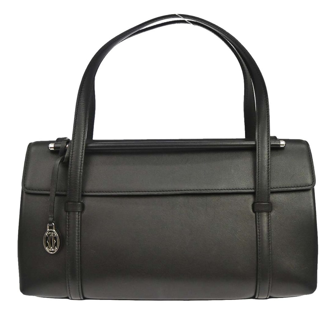 Cartier Cabochon black leather handbag 29cm x 17cm x 8cm: Cartier Cabochon black leather handbag 29cm x 17cm x 8cm Cartier Cabochon leather bag in black, designed for women and made in France. It measures 29 cm x 17 cm x 8 cm and is described as being in goo